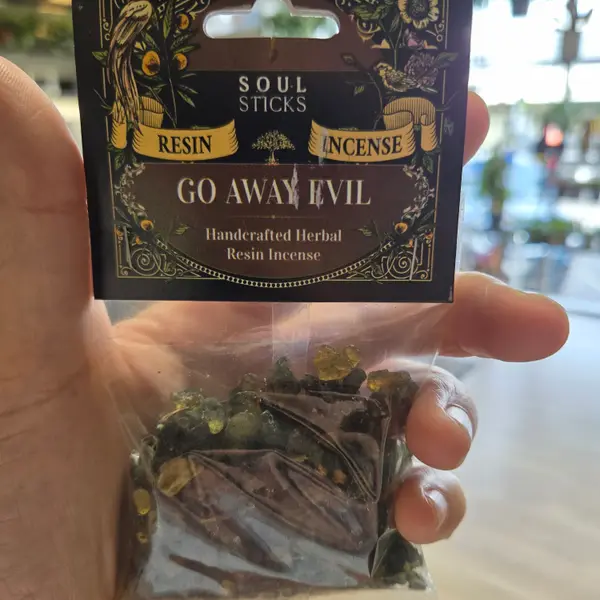 GO AWAY EVIL NATURAL RESIN INCENSE (1 OZ)